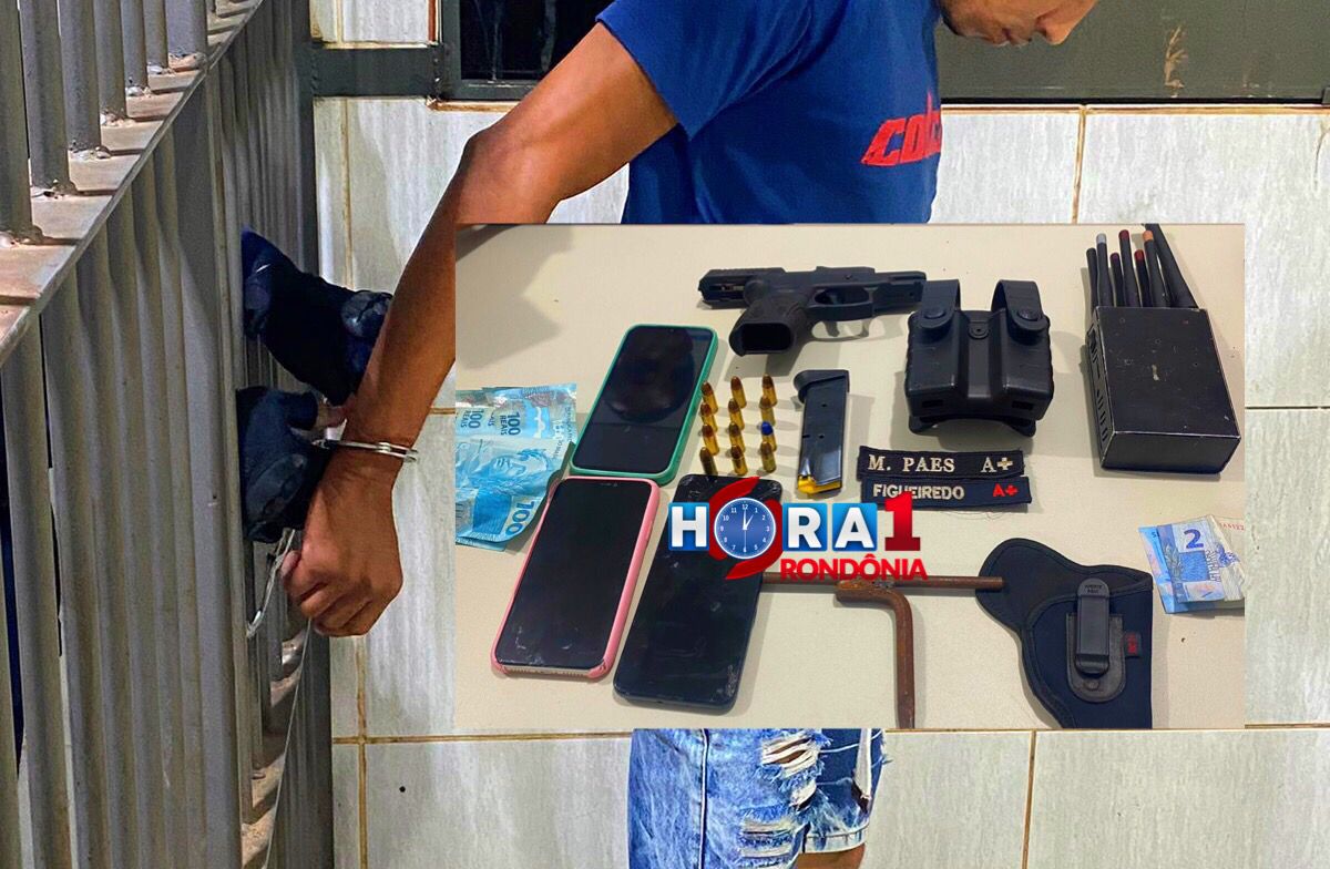 Membro de facção criminosa é preso com pistola e dinheiro na capital