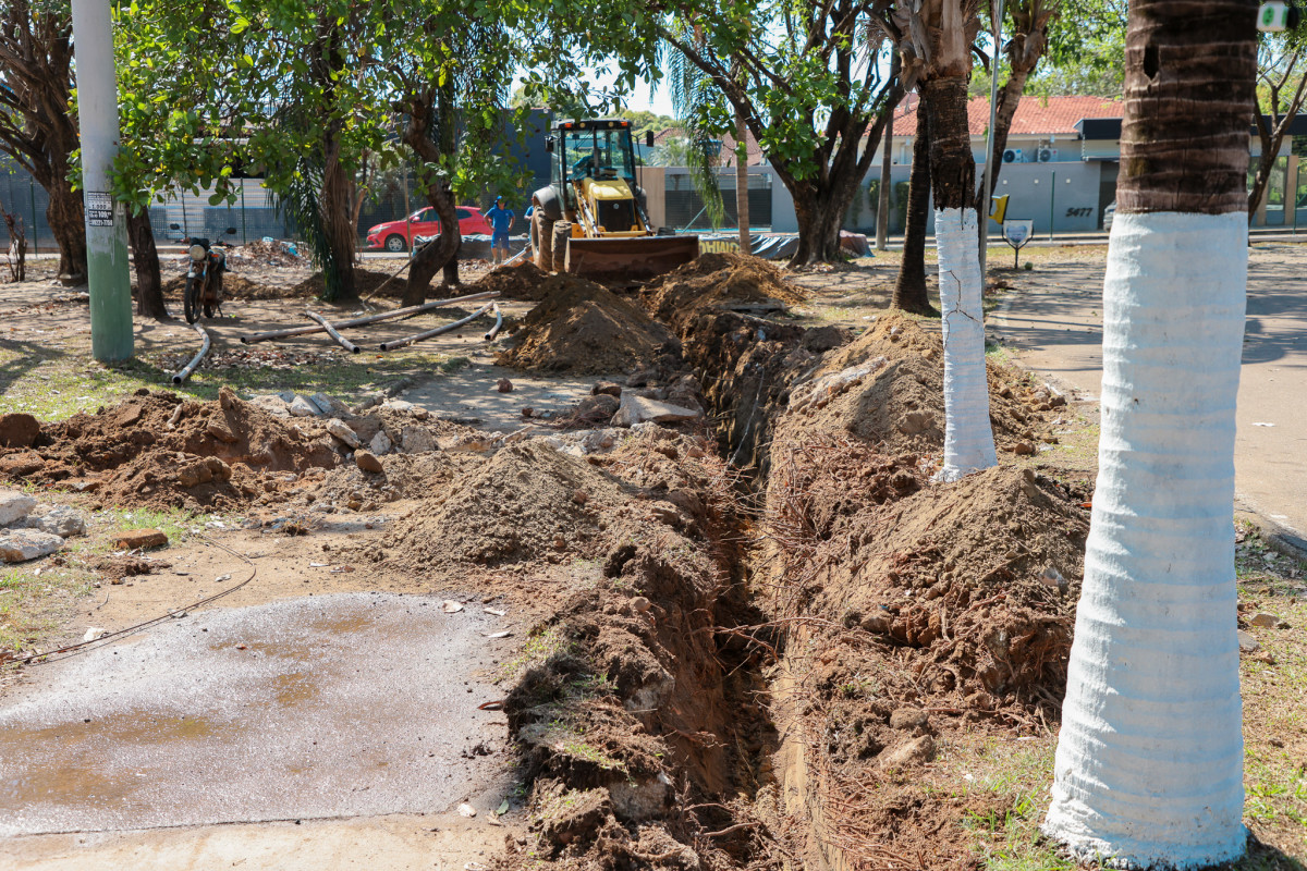 Skate Parque recebe nova encanação para melhorar abastecimento de água aos permissionários e visitantes
