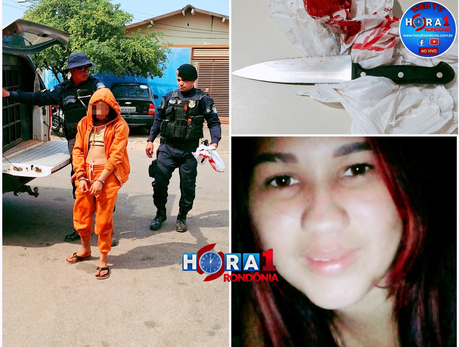 Jovem é presa em flagrante depois de matar a facadas suposta namorada