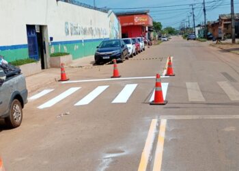 Prefeitura de Porto Velho reforça segurança no trânsito com implantação e revitalização de faixas de pedestres