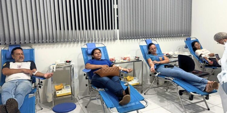 Coleta itinerante em Presidente Médici mobiliza mais de 140 voluntários para doação de sangue