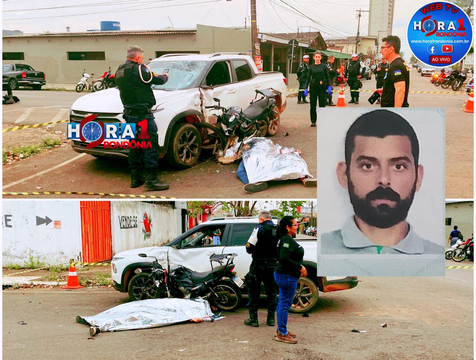 TRAGÉDIA: Motoboy morre em grave acidente de trânsito na região central de Porto Velho