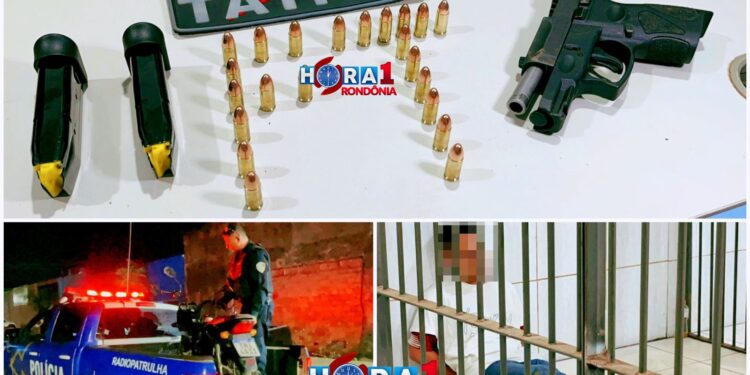 VINGANÇA: Apenado é preso com pistola, buscava matar homem responsável por mulher ser baleada e perder bebê