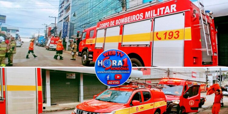 Princípio de incêndio em Hotel no centro de Porto Velho mobiliza Corpo de Bombeiros
