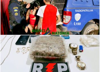 Polícia prende casal com quase um quilo de maconha no residencial Orgulho do Madeira