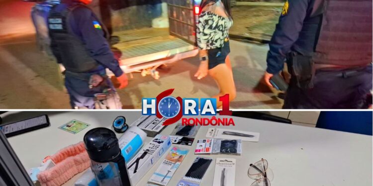 SEM VERGONHA: Jovem furta óculos em loja no Porto Velho Shopping e acaba presa