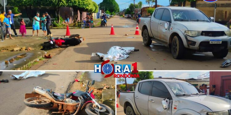 FATALIDADE: Motociclista morre em grave acidente na zona Leste de Porto Velho; filha fica em estado grave